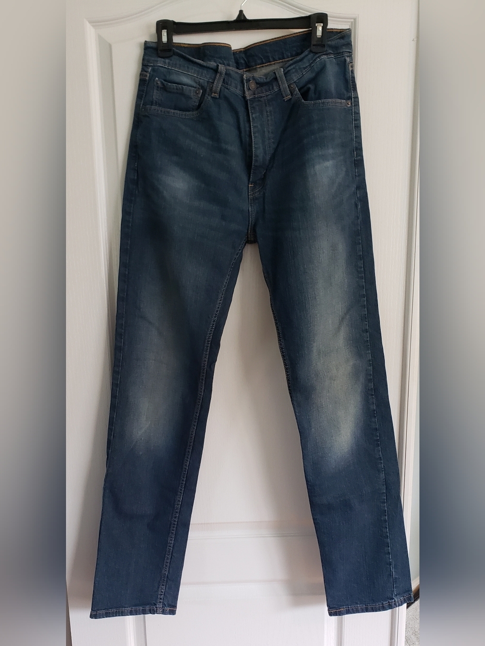 Levi's Men's 505 W33 L34 Straight Denim Jeans In Excellent Condition - Picture 2 of 6